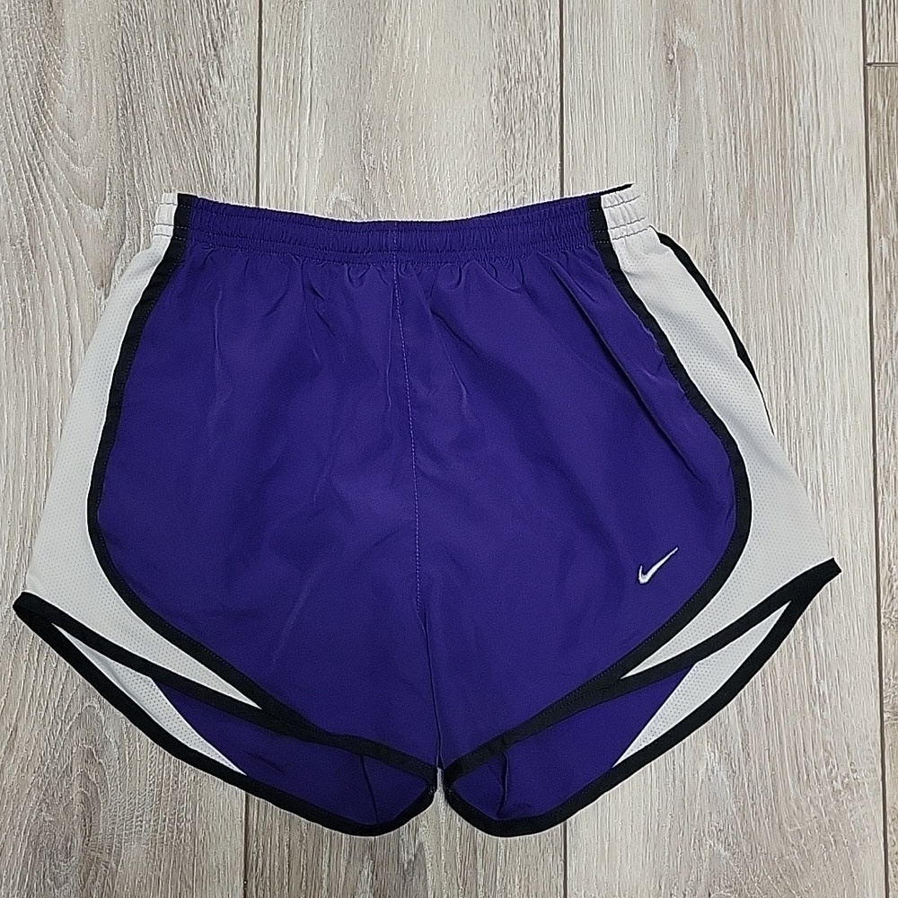 Nike Dri-Fit Running Athletic Shorts Purple, White, and Black Size XSmall